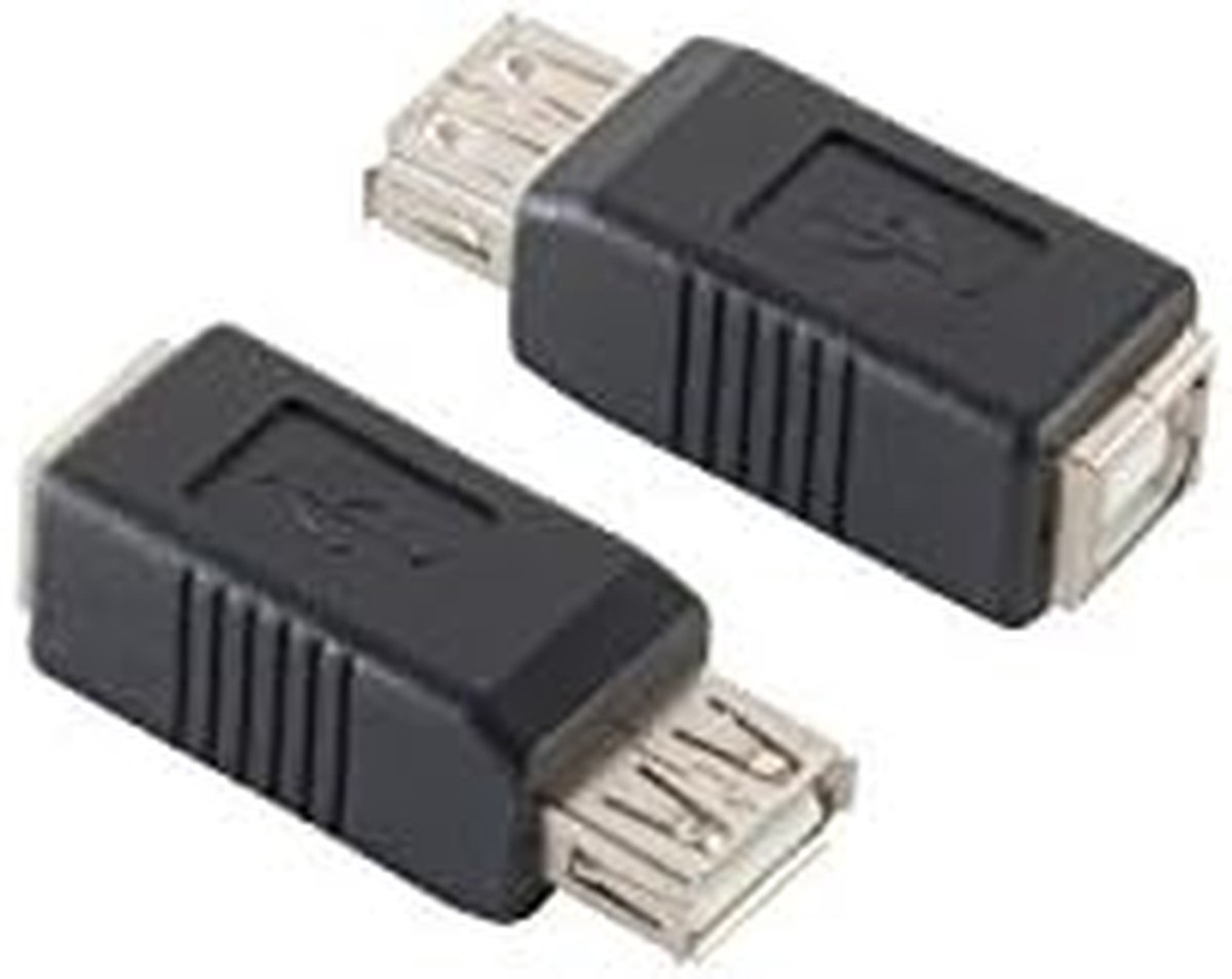 USB Adapter - Koppeling Verloopstuk - Apparaten Verbinden - USB 2.0 Snelheid - 0.5 x 0.7 x 0.16 cm - Zwart