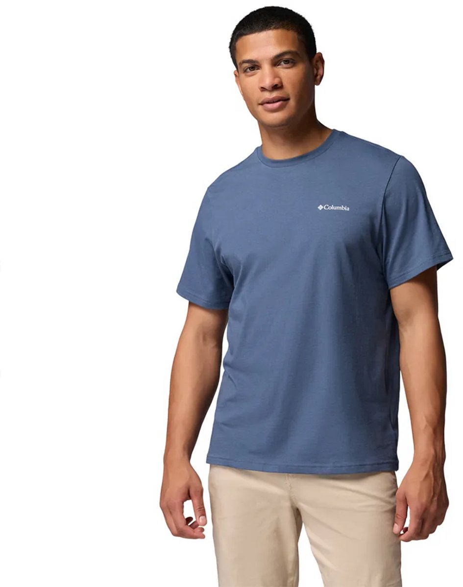 Columbia Csc™ Logo Back T-shirt Met Korte Mouwen Blauw XL Man