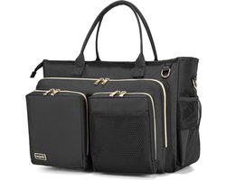 Utility Tote Bag - Verpleegtas Laptop - Werk Organiseren - Veelzijdig Compartiment - 40 x 30 cm - Zwart