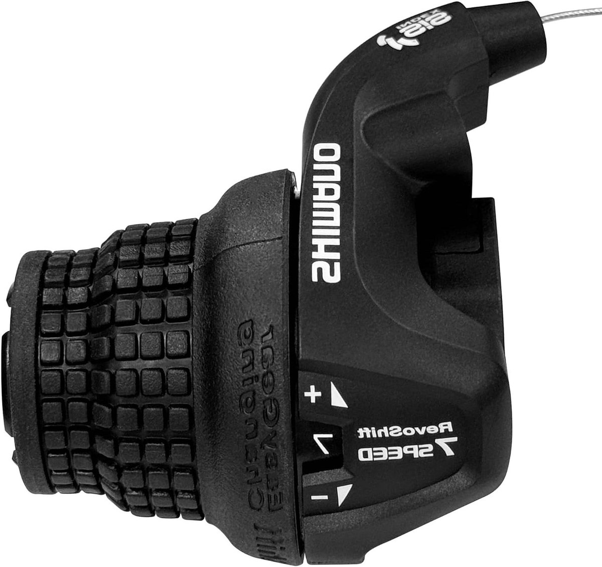 Fiets Schakelhendel - Twist Grip - Soepel Schakelen - Optisch Versnellingsdisplay - 7 Versnellingen - Zwart