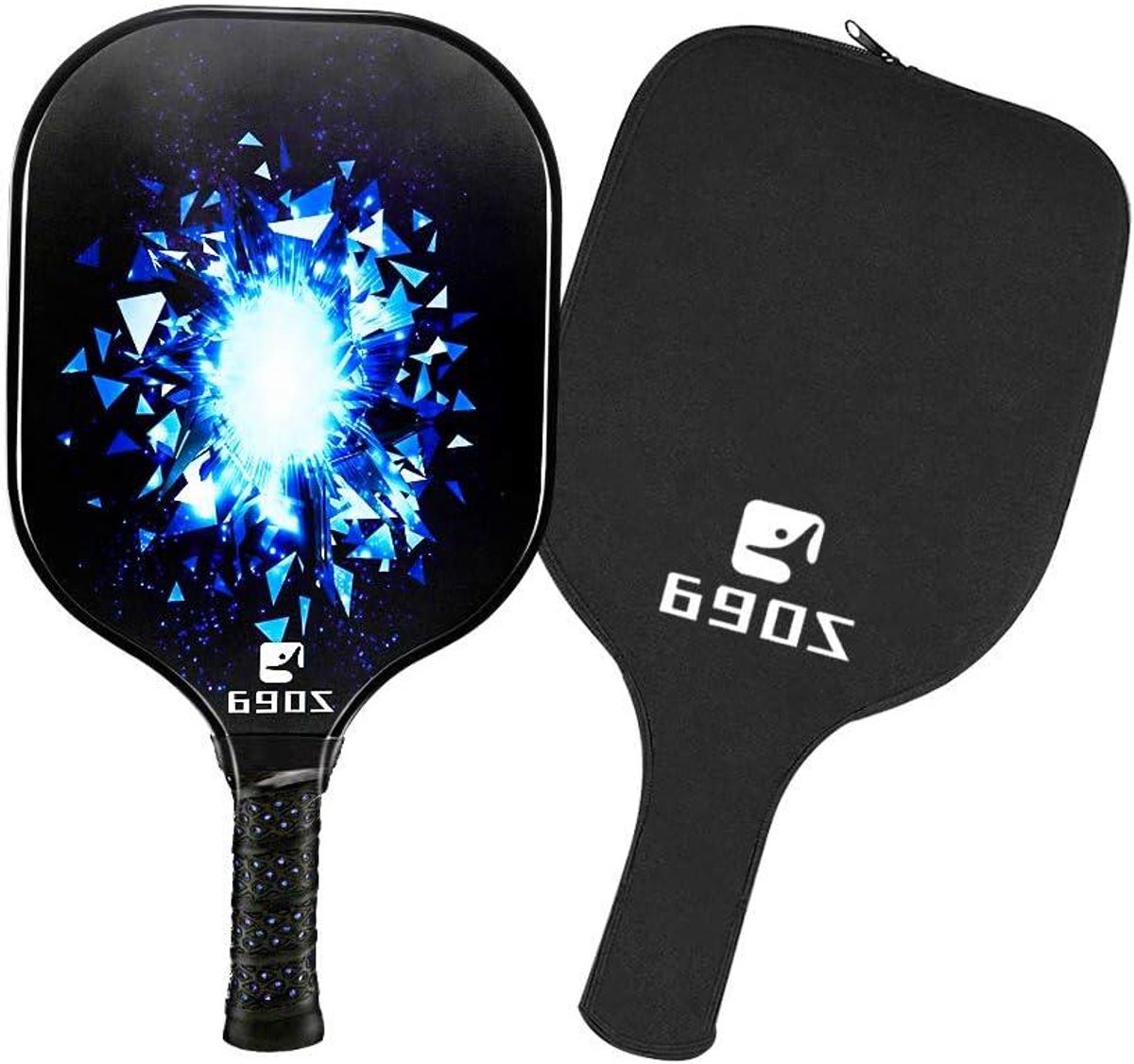 Pickleball Rackets - Sport Rackets - Balsport Spelen - Lichtgewicht Koolstofvezel - 7.87 Inch Breed - Blauw