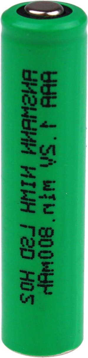 AAA Batterij - Oplaadbare Cel - Apparaten Voeden - Lage Zelfontlading - 800mAh - Groen