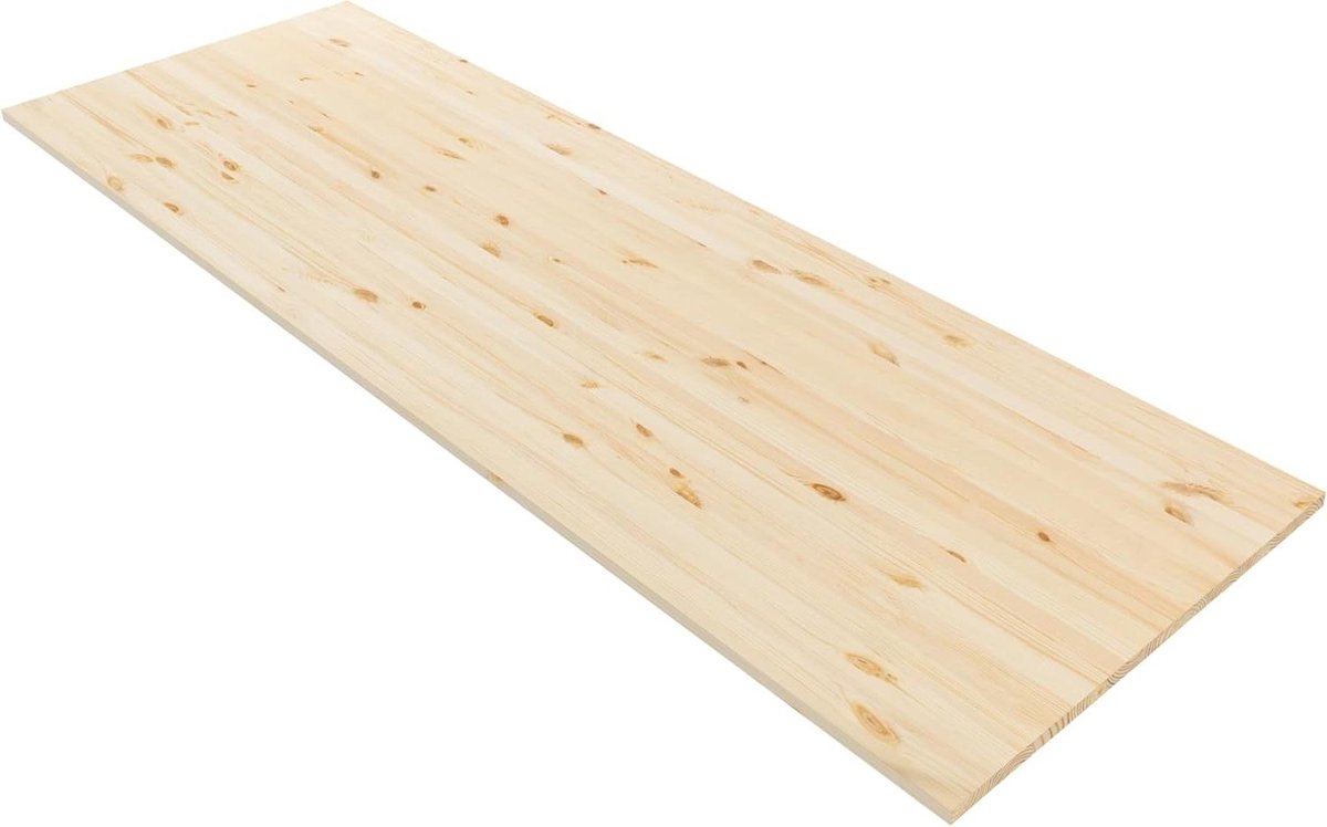 Keukenwerkblad Grenenhout - Houten Plaat - Doe-het-zelf Projecten - Massief Hout FSC - 140 x 70 cm - Natuurlijk