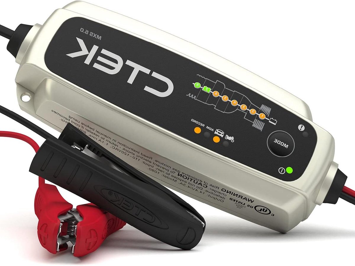 Acculader Tester - Oplader Batterij - Auto Onderhoud - 8 Staps Oplaadprogramma - 12 Volt - Zwart