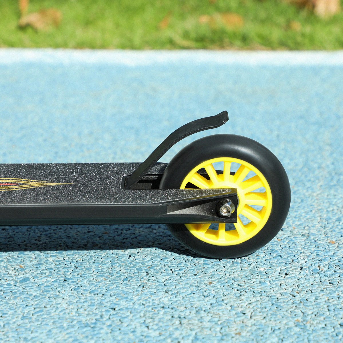MEUNIQ Stunt Scooter met ABEC 9 kogellagers en 100 mm wielen aluminium trickstep met 360° stuur 68 x 47 2 x 86 cm freestyle step vanaf 14 jaar Goud