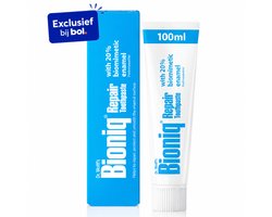 Bioniq Repair Tandpasta | Met biomimetisch tandglazuur (hydroxyapatiet) | Helpt het oppervlak van het tandglazuur te herstellen 1x 100ml