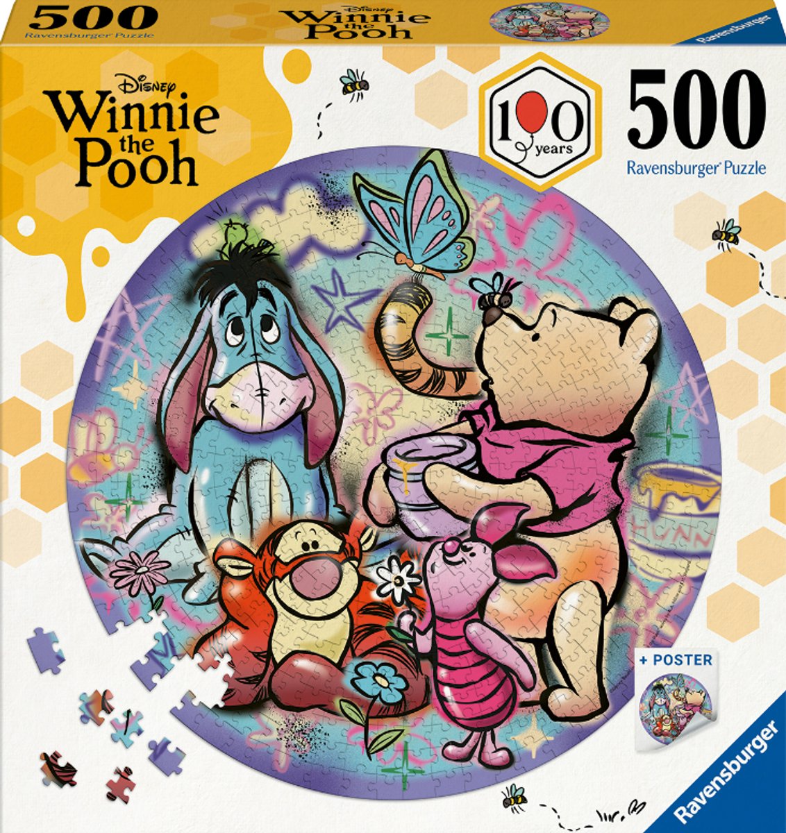 Puzzle 500 Pièces - Stukjes - Disney Winnie the Pooh - Ravensburger