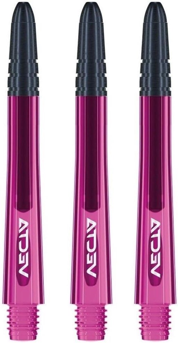 Dart Schachten - Dart Accessoires - Precisie Darten - Lichtgewicht Vecta Design - Medium 40mm - Roze Zwart