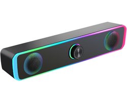 Draagbare soundbarluidspreker – Hoogwaardige audioluidspreker in een compact soundbarontwerp | Verbeter uw audiobeleving, geschikt voor tv's en computers, waarmee u een thuisbioscoopsysteem creëert.