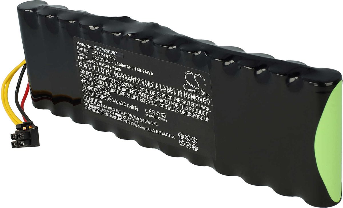 vhbw-accuvervanging voor Husqvarna 597 21 32-03, 590 71 65-02, 590 71 65-01, 597 21 32-02, 597 21 32-01 grasmaaiers (6800mAh 22,2V Li-Ion)