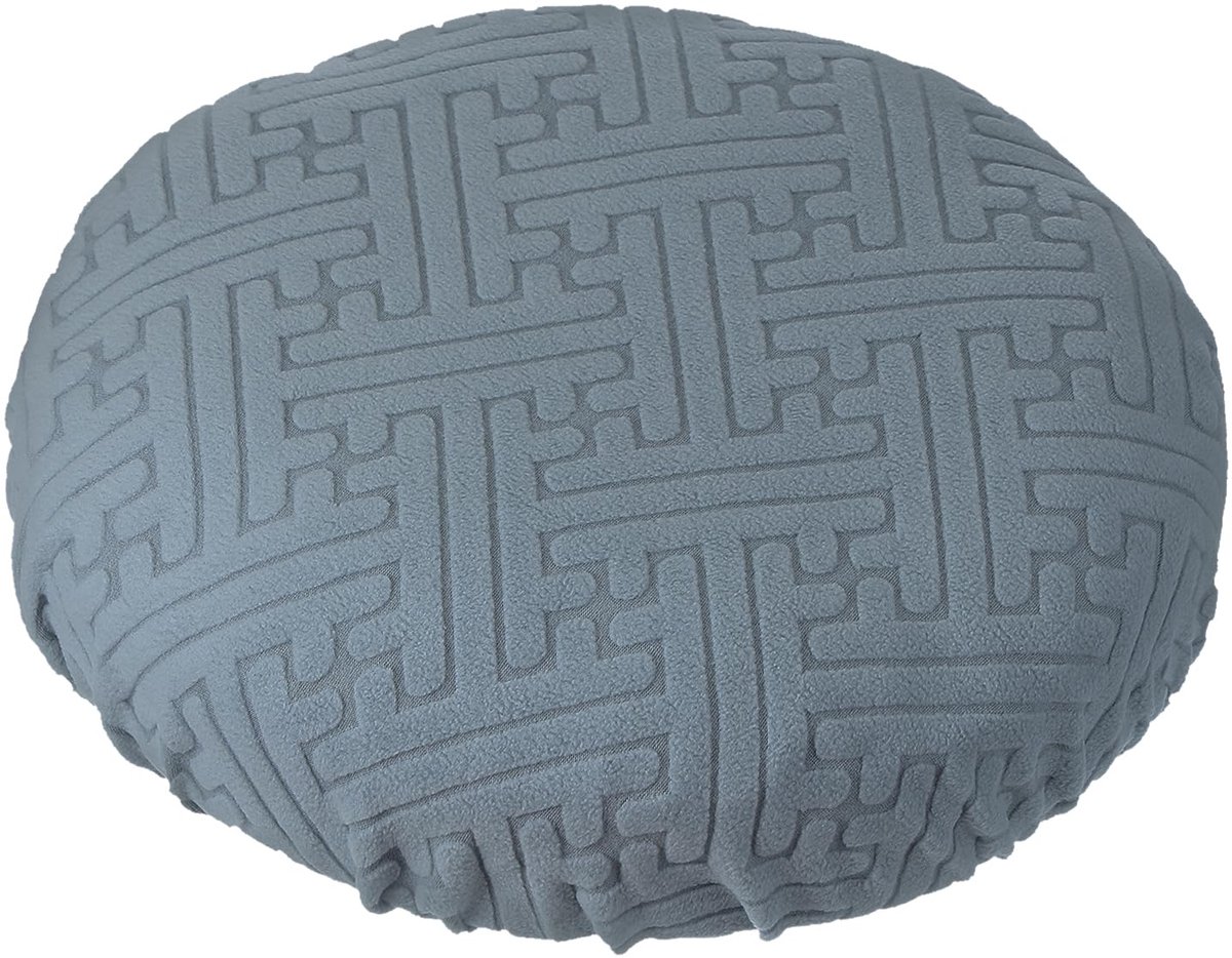Krukhoezen ronde, elastische barkrukhoezen wasbare kruk kussenhoes rekbare barstoel stoelhoes voor 11-14 inch stoelen, donkergrijs