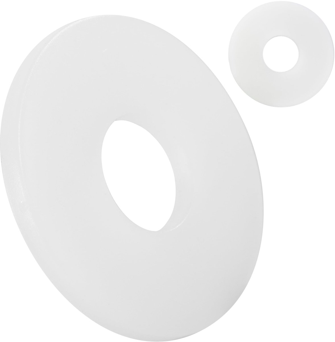 Onderlegringen kunststof DIN 9021 M10-100 stuks - onderlegringen met grote buitendiameter - hoogwaardige PA nylon carrosserieschijven - kunststofschijven - polyamide U-ringen (100, M10)