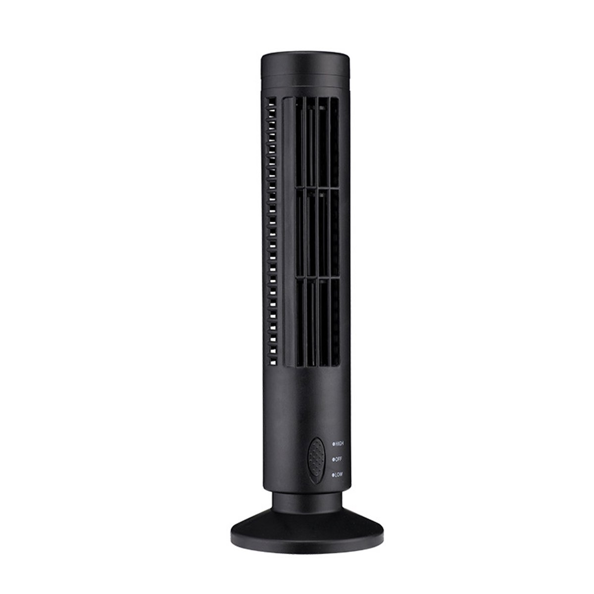 Mini-USB-torenventilator zonder bladen, 2 snelheden en standen, staand model voor slaapkamer, woonkamer of kantoor