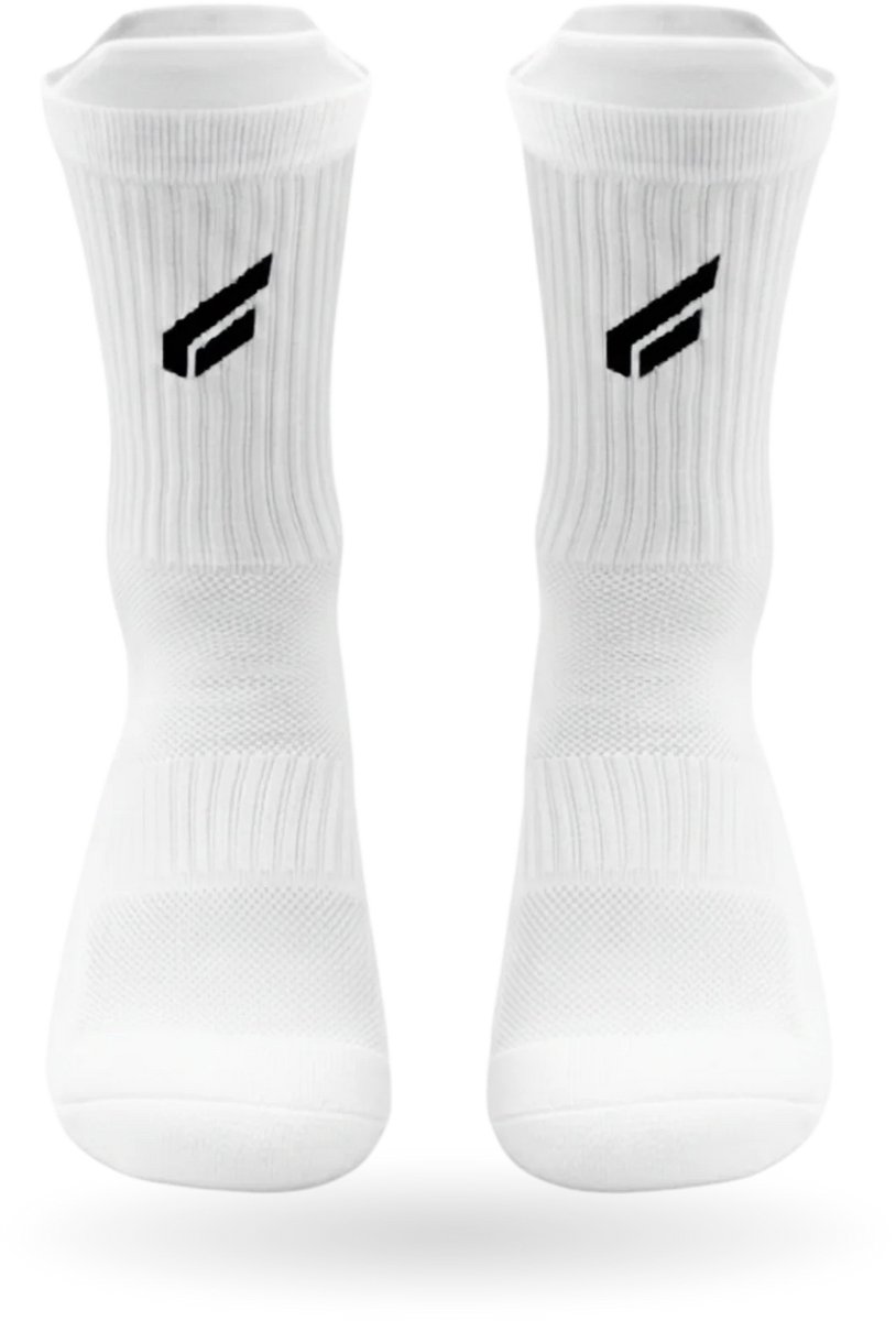 Gabriq Performance Sportsokken Wit (1 Paar) – Comfortabele Sport Sokken – Padel, Tennis & Fitness