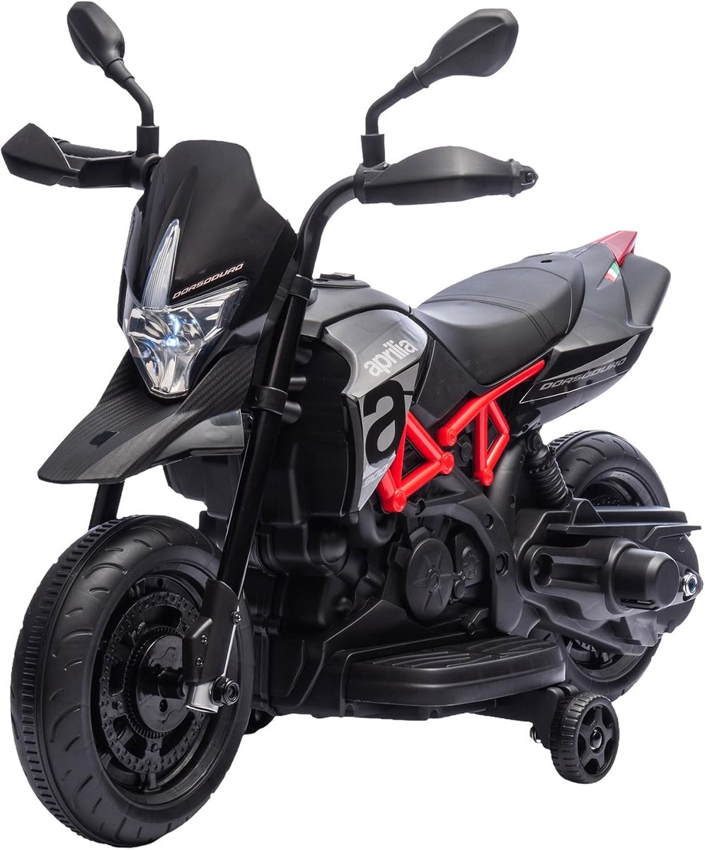 Triumpunpre - Elektrische Kindermotor 6V 4.5Ah Moteur 25W - met LED koplampen, muziekfunctie- Vanaf 3 jaar Grijs