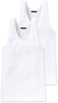 Schiesser Authentic 2P Heren Onderhemd - Wit - Maat XL
