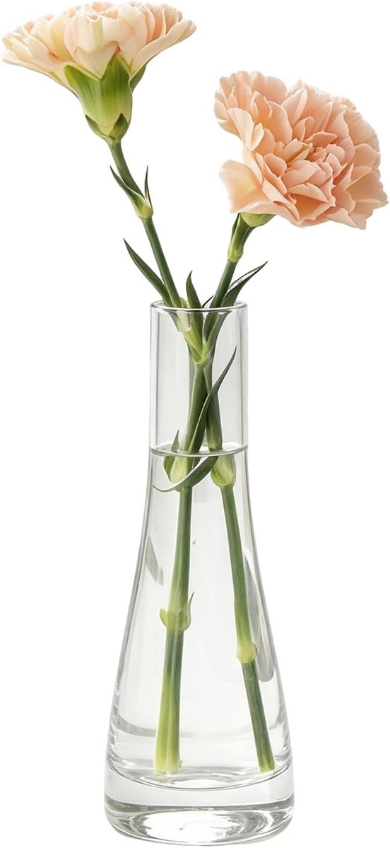Kleine glazen bloemenvaas helder handgemaakt geblazen kunst knop glazen vaas vintage enkele steel vazen decoratieve glazen vaas flessen centerpieces voor bruiloft feest thuis en kantoor decor