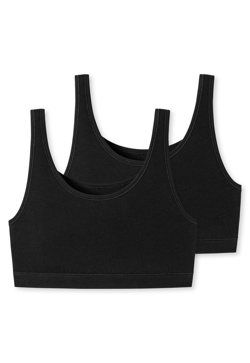 Schiesser 2 PACK Bustier 95/5 zonder cups - Dames Beha zwart