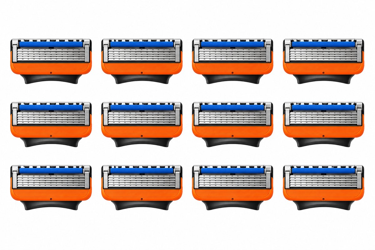 Scheermesjes 12 stuks - Scheermesjes - Geschikt voor Gillette Fusion 5 Houder - Voor Een Gladde Huid - Scheermesje - Navulmesjes - Voordeelverpakking