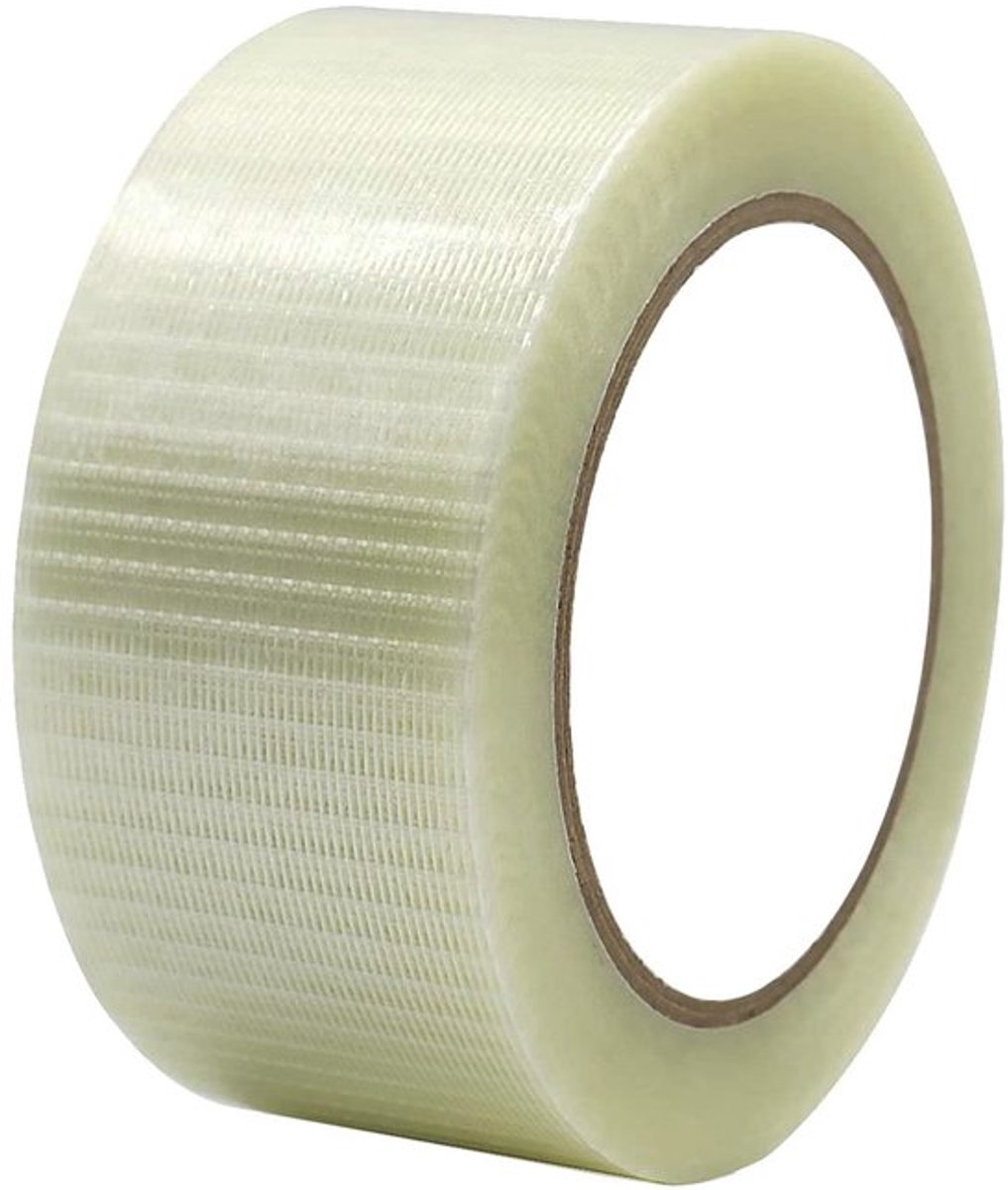 Allecto - Filamenttape - Versterkt - 50 mm x 20 m - Glasvezelband
