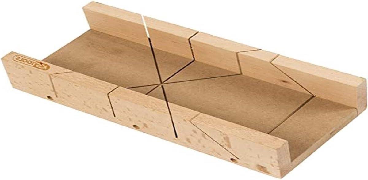 Verstekbak Hout - Zaagmal Hout - Precisie Zagen - 45 en 90 Graden - 350 x 120 x 50 mm