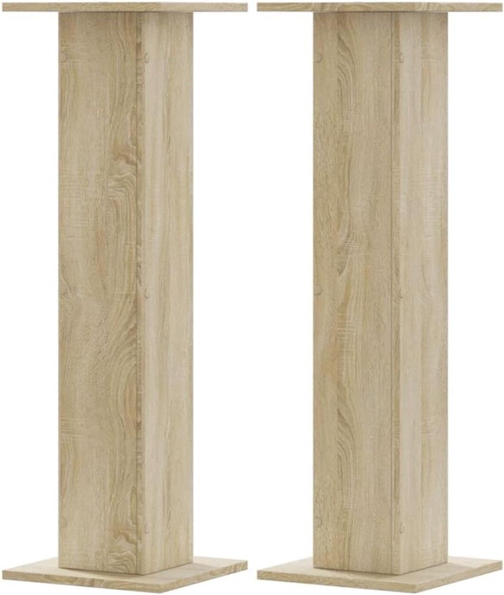Speaker Stands - Luidspreker Voetstukken - Muziek Luisteren - Verhoogt Geluidskwaliteit - 30x30x95 cm - Sonoma Eiken