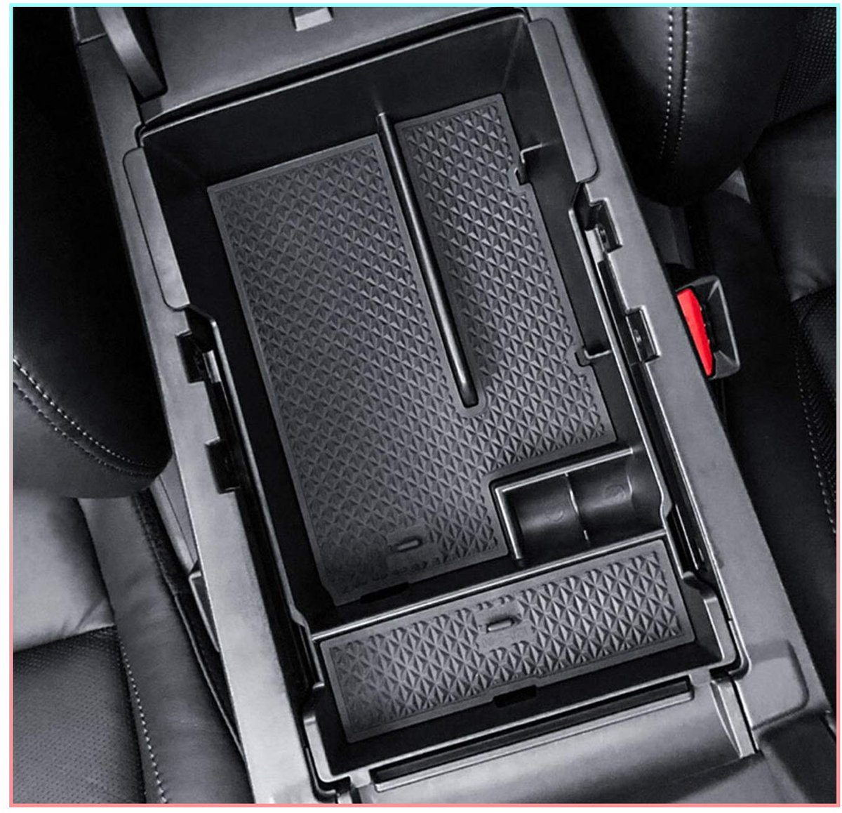 Compatibel met Mazda 3 BP 2019-2024 opbergdoos voor auto, console, organizer voor pallets, met munthouder, interieur accessoires