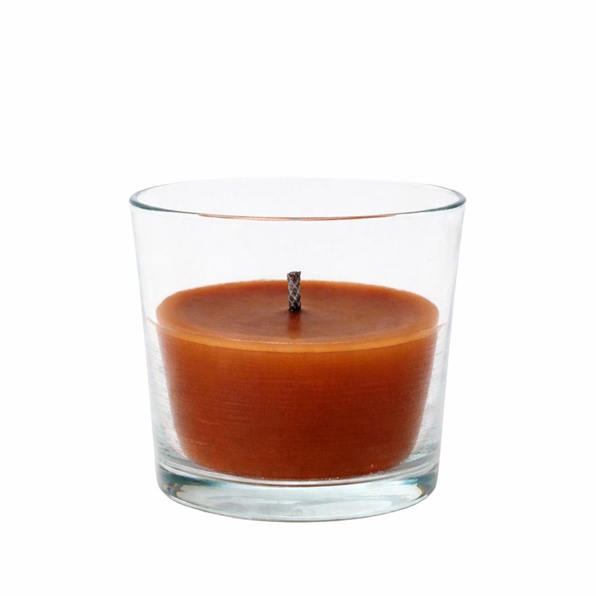 Outdoor Kaars in Glas Cognac – Buitenkaars Ø16 x 15 cm – 1 Lont – Sfeervolle Tuinkaars - Branded By