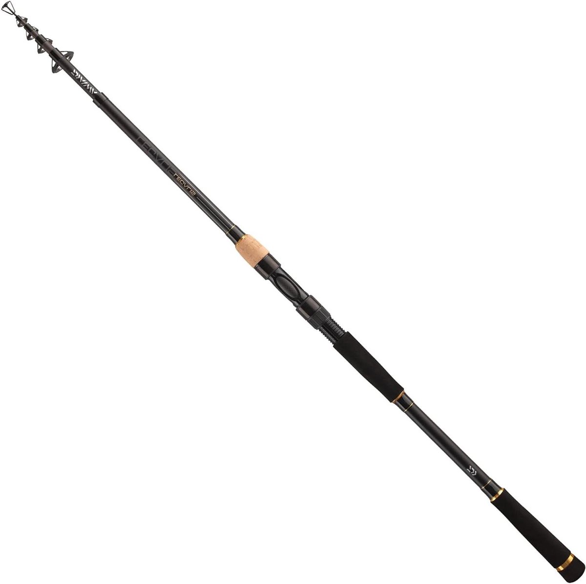 Telescoophengel - Allround hengel - Vissen - Compact transportformaat - 330 m - Zwart