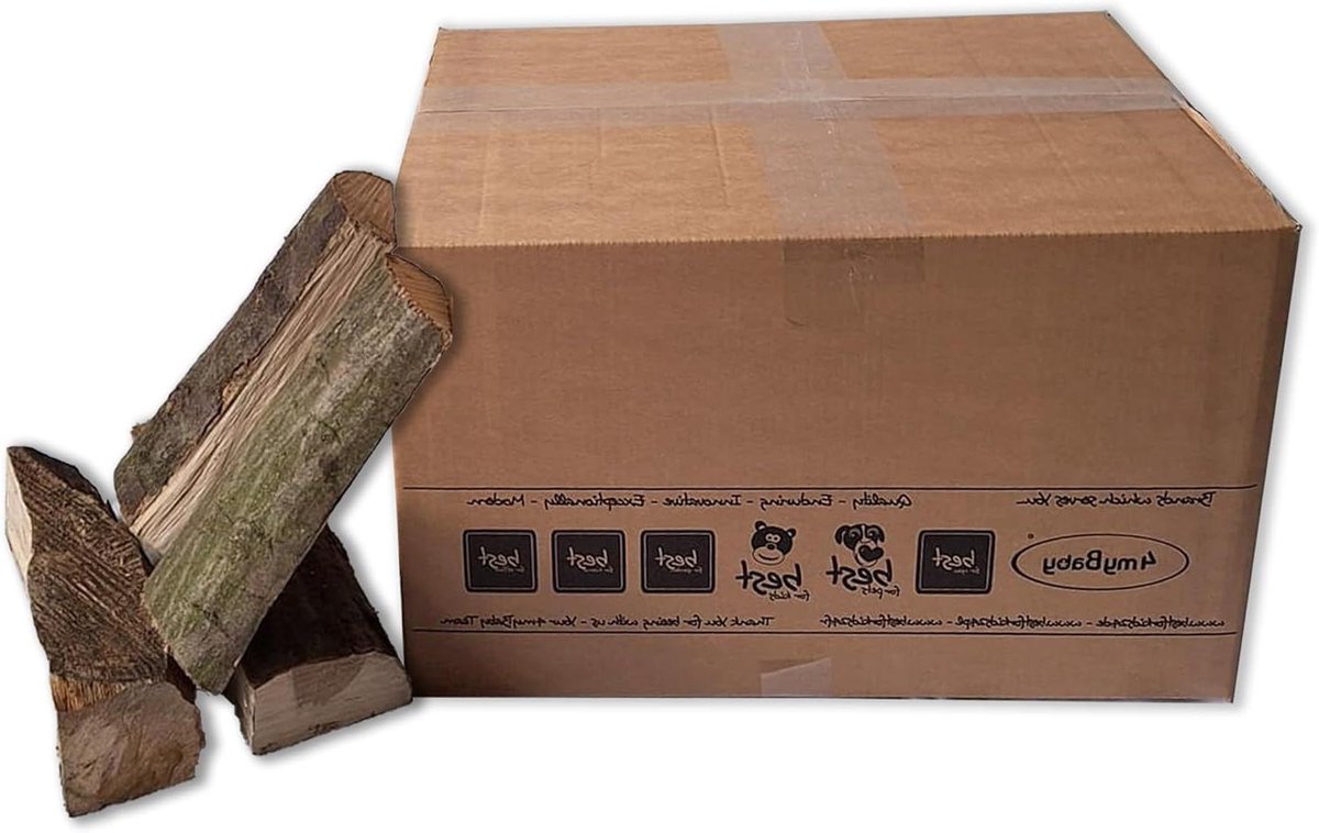 Eikenhout Brandhout - Haardhout Ovenklaar - Vuur Maken - Kamergedroogd - 33 cm - Natuurlijk