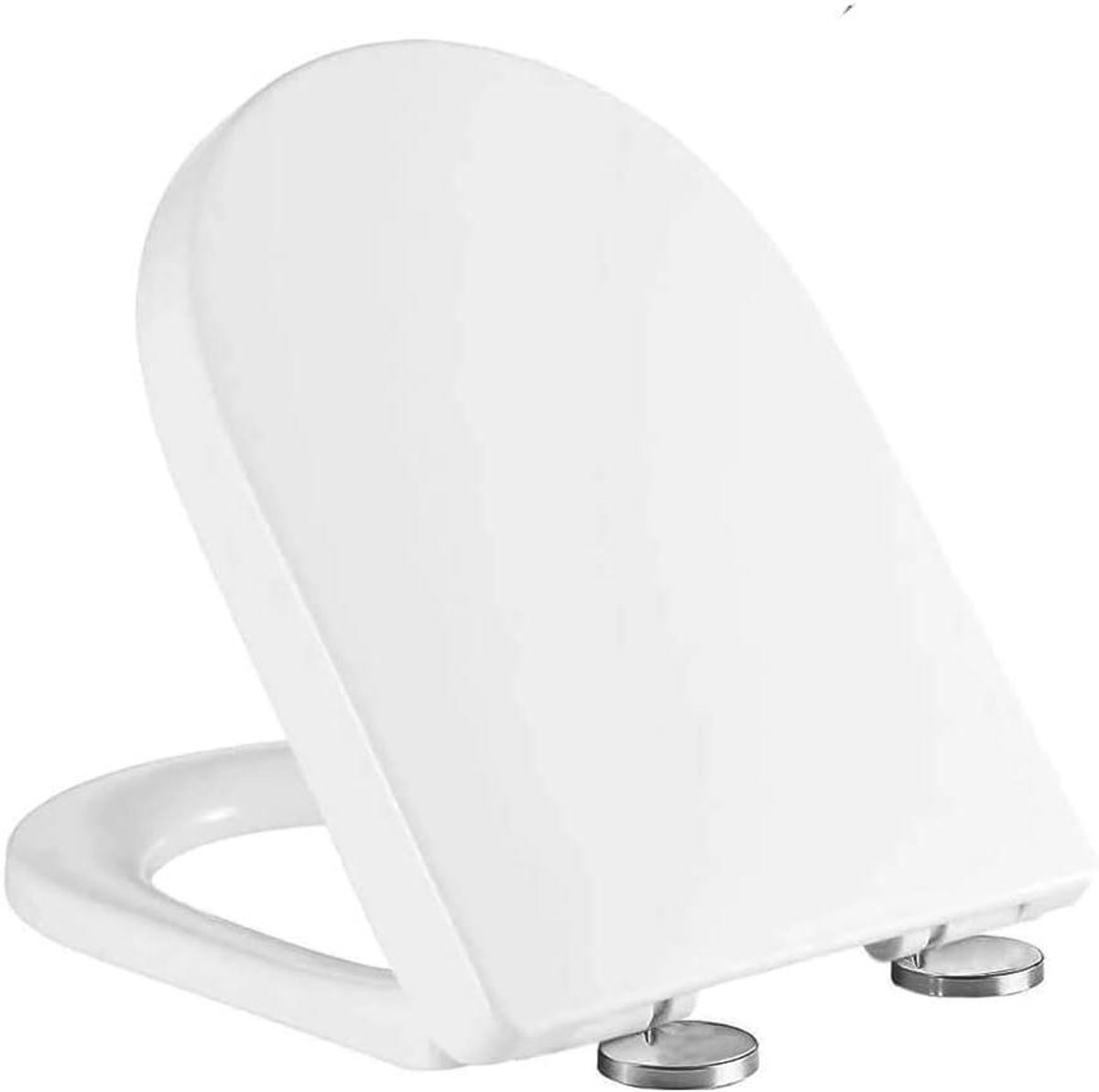 Toiletbril U-vorm - Compacte zitting - Badkamer vernieuwen - Softclose functie - 419 cm - Wit