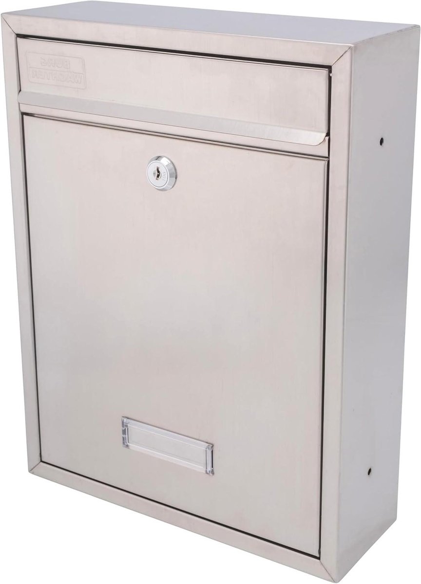 Brievenbus - Postkast - Post Ontvangen - Weerbestendig - 260x340x88mm - Roestvrij staal