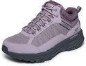 Paarse Skechers Go Run Trail Altitude 2.0 wandelschoen met donkergrijze zool en veters.