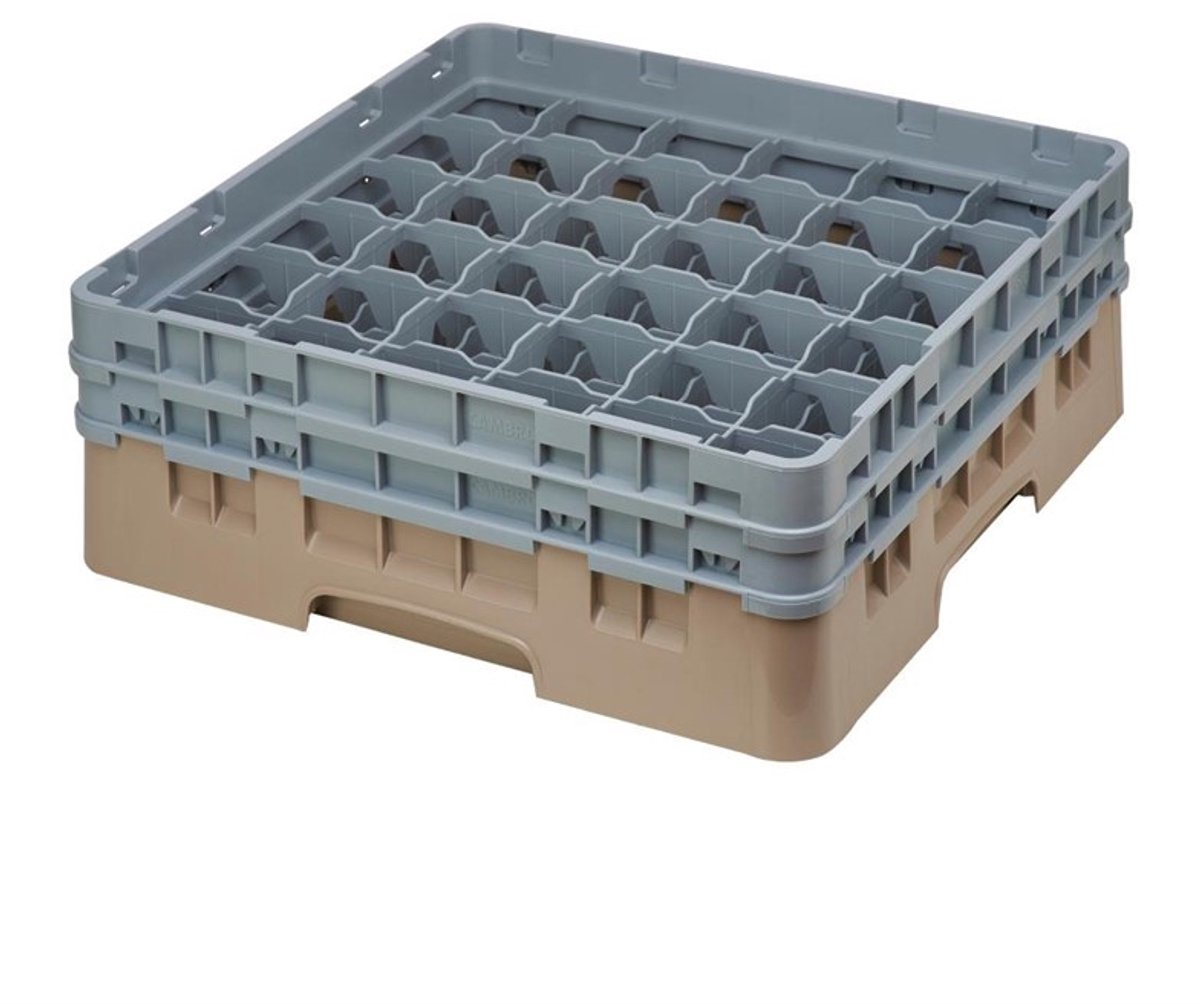 Cambro Camrack vaatwaskorf met 36 compartimenten max. glashoogte 13.3cm