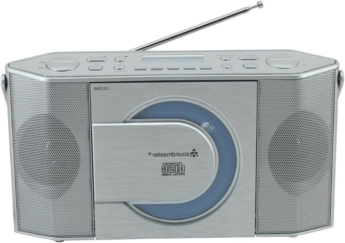 Draagbare Radio CD-speler - Digitale Radio MP3 - Muziek Luisteren - DAB+ FM Radio - 26 cm Breed - Zilver