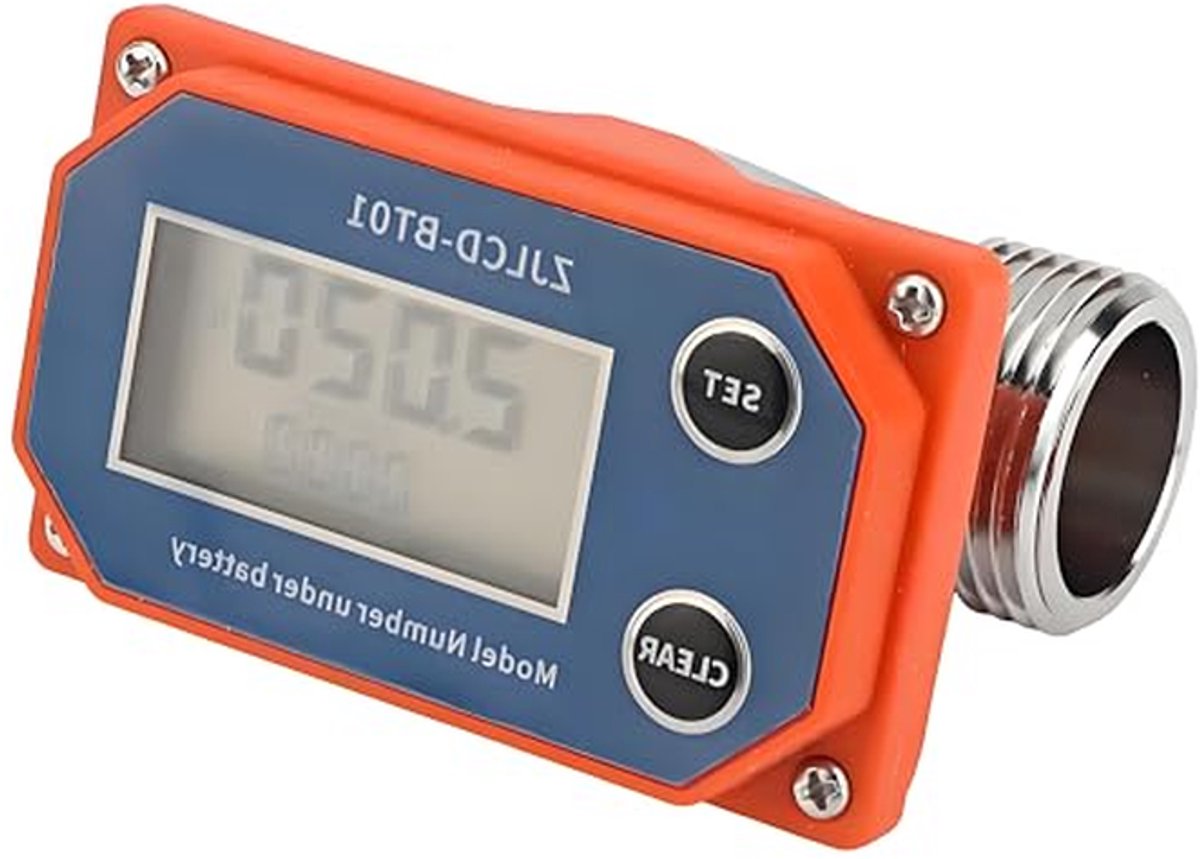 Water Flow Meter - Debiet Sensor - Irrigatie Meten - Roestvrij Staal - 280L Per Minuut - Zilver