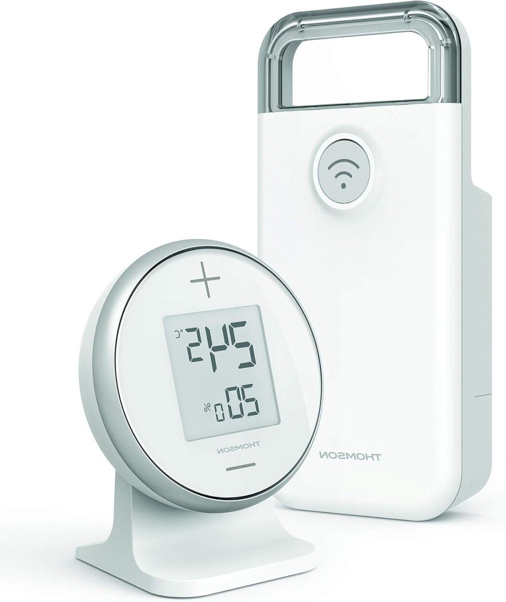 Slimme Thermostaat - Woonkamer Bediening - Energie Besparen - Afstandsbediening Via App - 12 x 55 cm - Wit