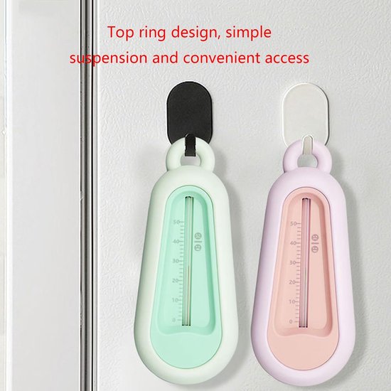 Baby Bath Bathtub Thermometer Water Temperature Meter Accessories Temperature Test For Infants （roze+groente） — afbeelding 3