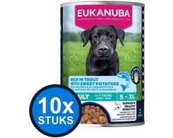 10x Eukanuba - Life Care Dog Wet Adult Trout & sweet Potato - Hondenvoer Natvoer - 400 g