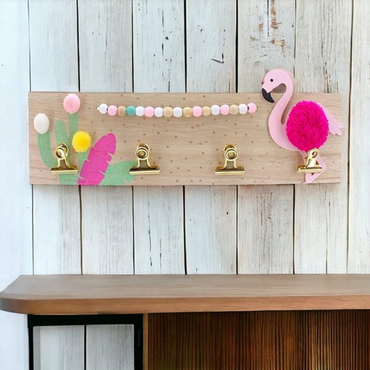 Allecto - Memobord - Houten foto- en briefhouder - Wanddecoratie
