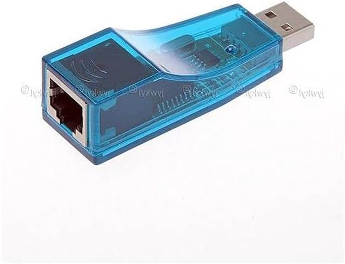USB Netwerkadapter - Ethernet Adapter - Internet Aansluiten - 10/100 Mbit Snelheid - 7 cm - Groen
