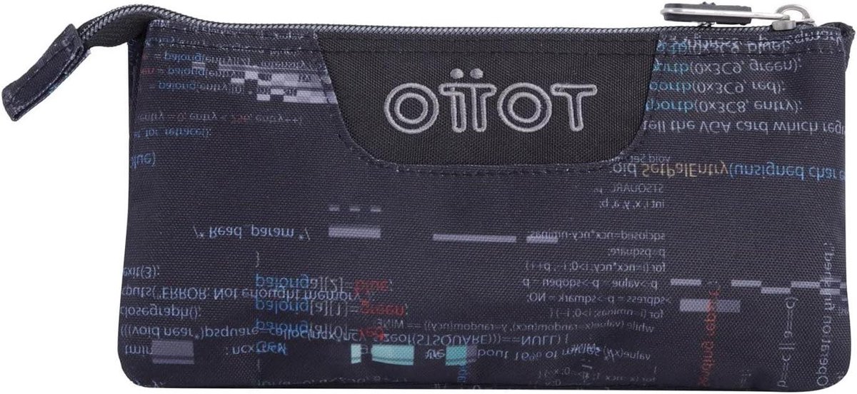 Schoolmapje Drie Vakken - Pennenzak Etui - Schoolbenodigdheden Organiseren - Compact Design - 22 x 11 x 3.5 cm