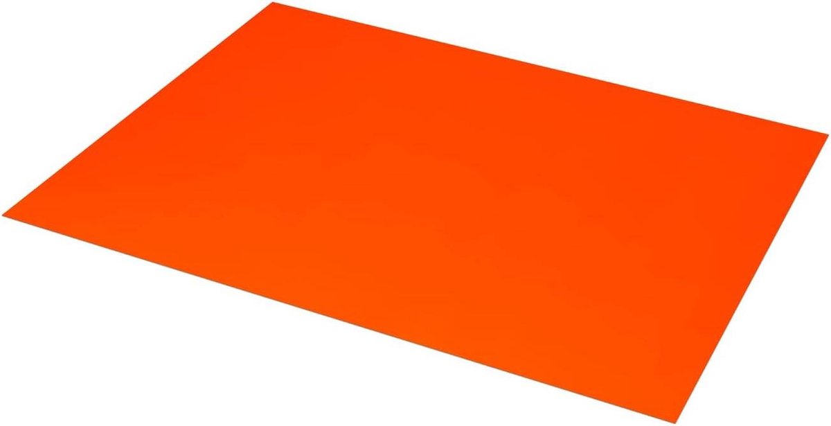 Knutselkarton - Hobbykarton Papier - Creatief Knutselen - Robuust Flexibel Materiaal - 50 x 65 cm - Oranje