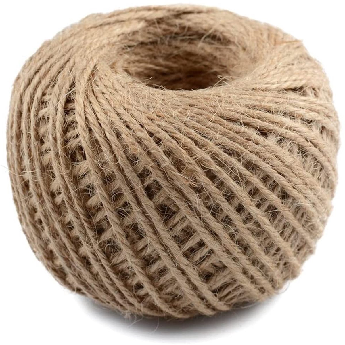Dailygoods- Jute Touw 100 Meter - 3-laags Touw - Duurzaam Koord - Lichtgewicht String - Milieuvriendelijk Touw - Perfect voor Ambachten