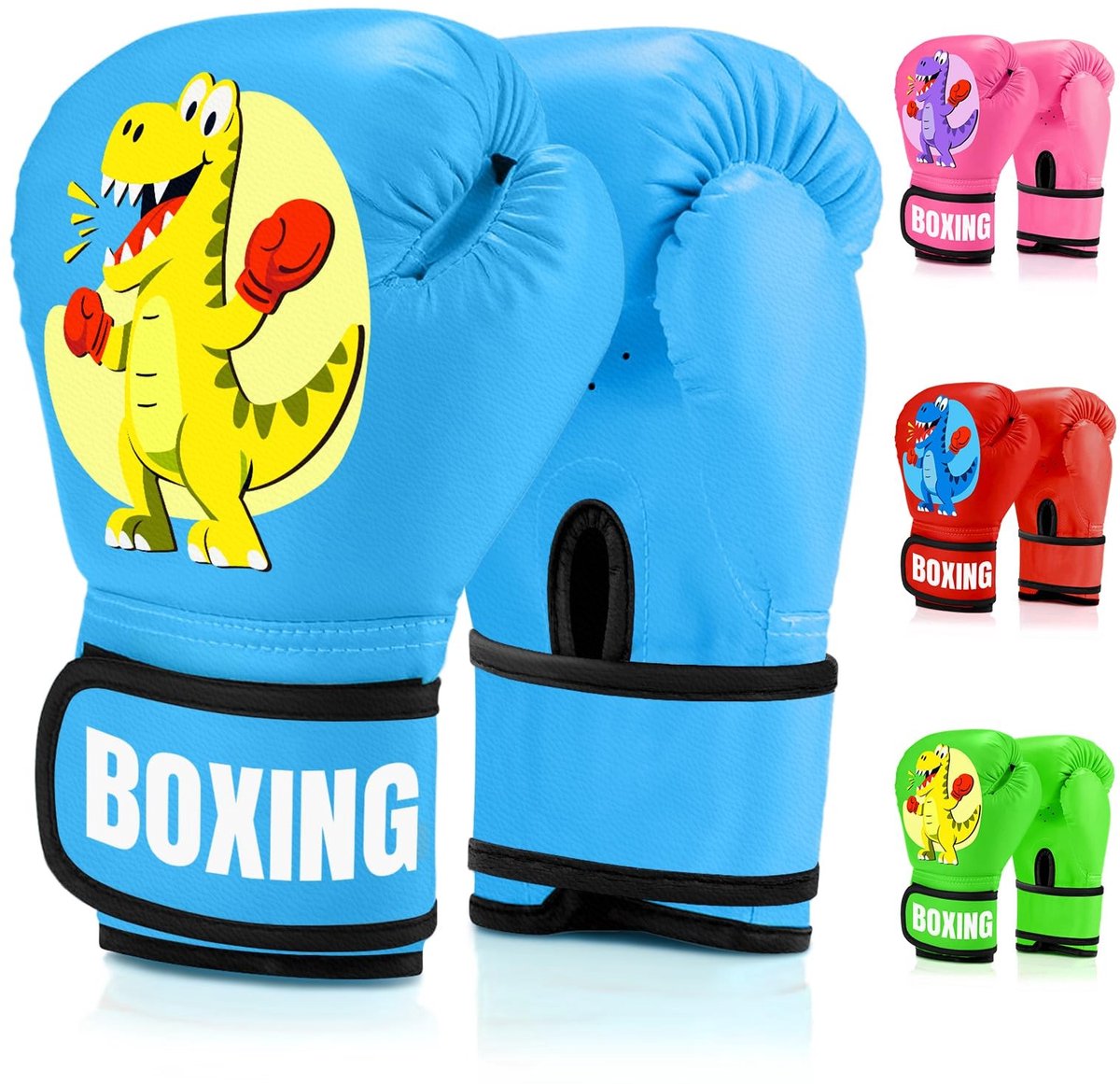 Dailygoods - Bokshandschoenen voor kinderen, bokshandschoenen voor kinderen van 3 tot 14 jaar, PU-leer, kinderbokshandschoenen voor bokszak, sparring, training, Muay Thai, MMA, kickboksen en vechtsport