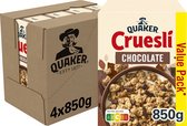 Quaker Cruesli Chocolade - Ontbijtgranen - 4 x 850 gram