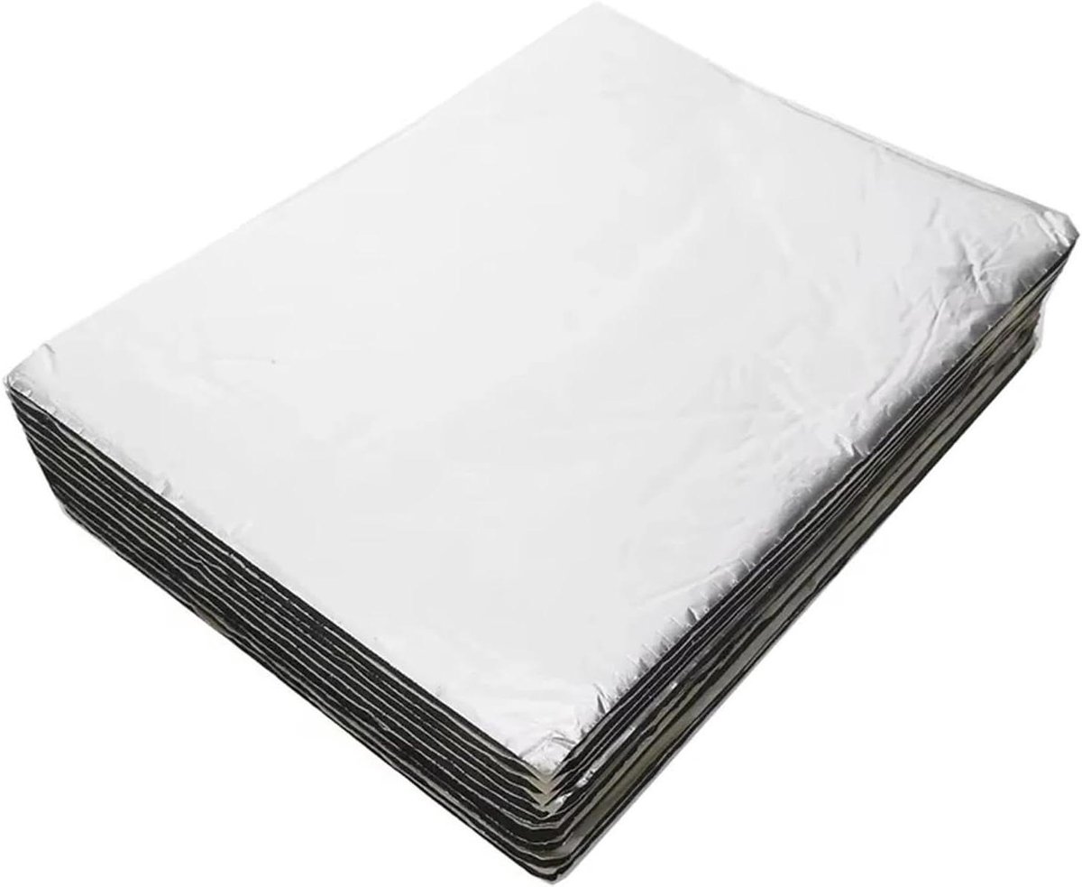 Geluidsisolatie Katoen - Isolatiepad - Comfortabele Rit - Zelfklevend - 10 Stuks 5mm - Zwart