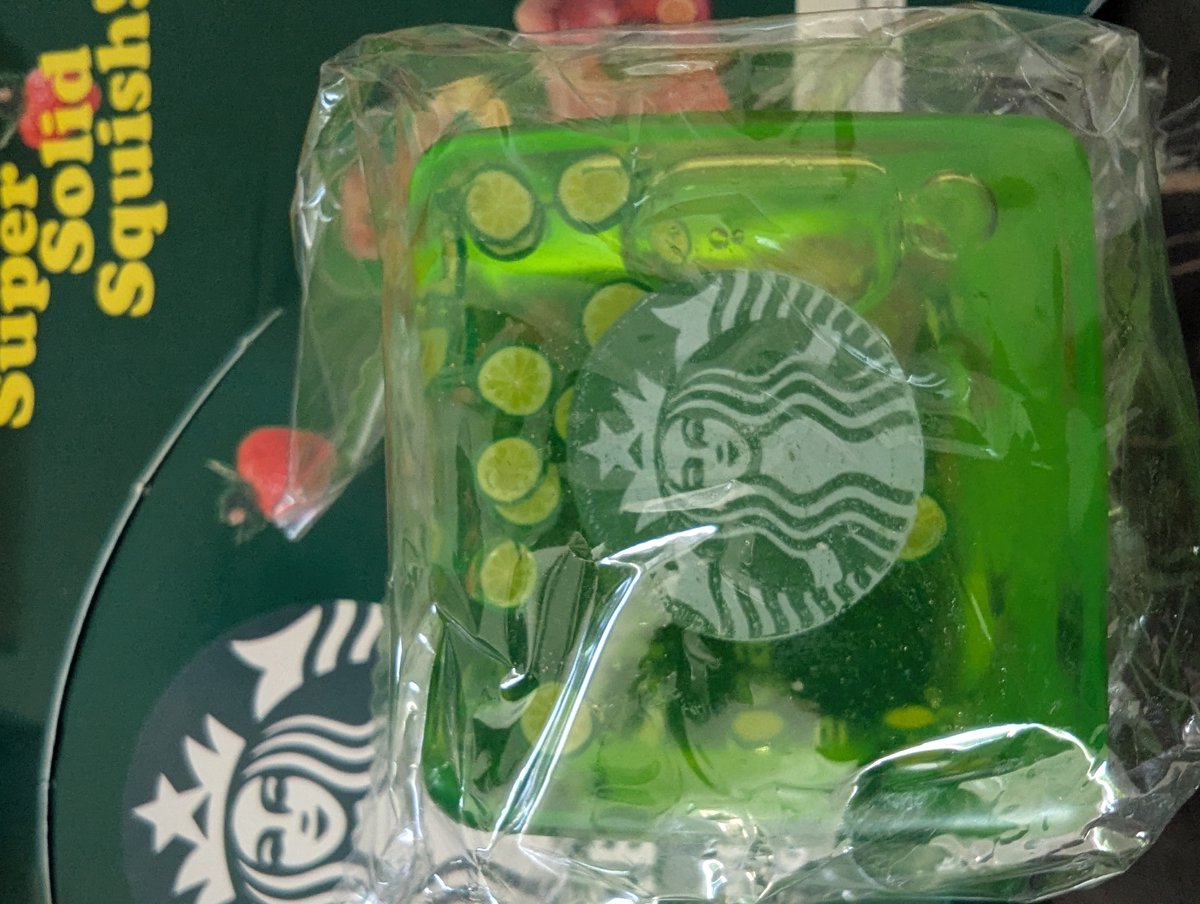 Squishy ice cube Starbucks groen Needoh
