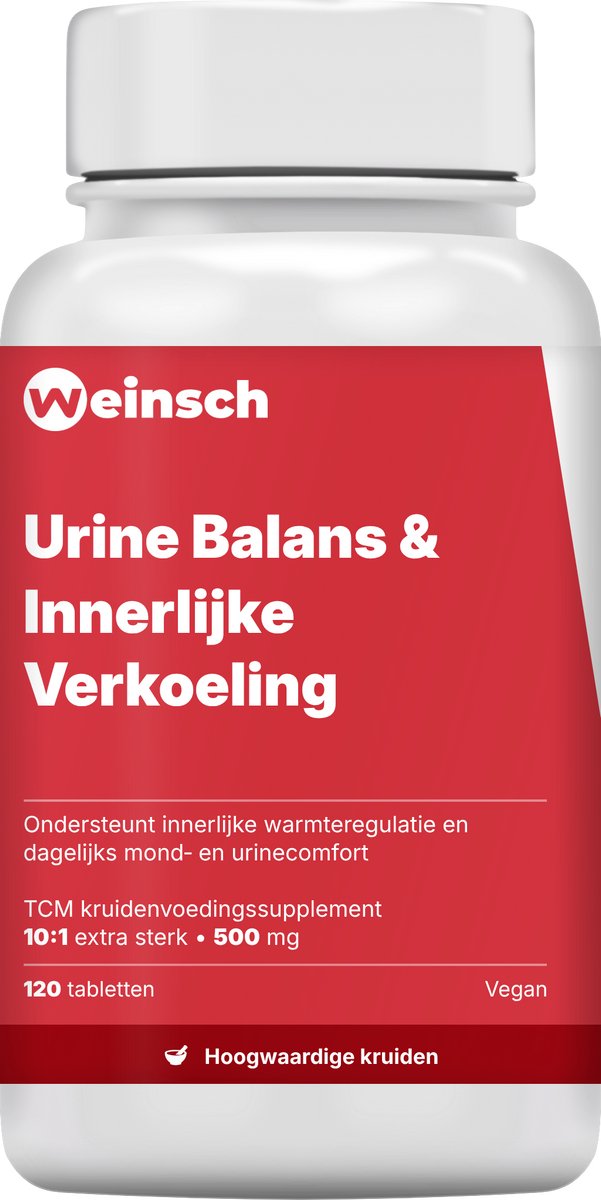 Weinsch Urine Balans & Innerlijke Verkoeling (Dao Chi Pian) | 10:1 extra sterk | 500mg | 120 tabletten