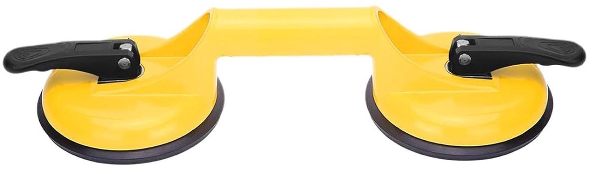 Glazen Zuignappen - Vacuümplatenhandgreep - Veilig Verplaatsen - Sterk Draagvermogen - 11.9 cm Diameter - Zwart